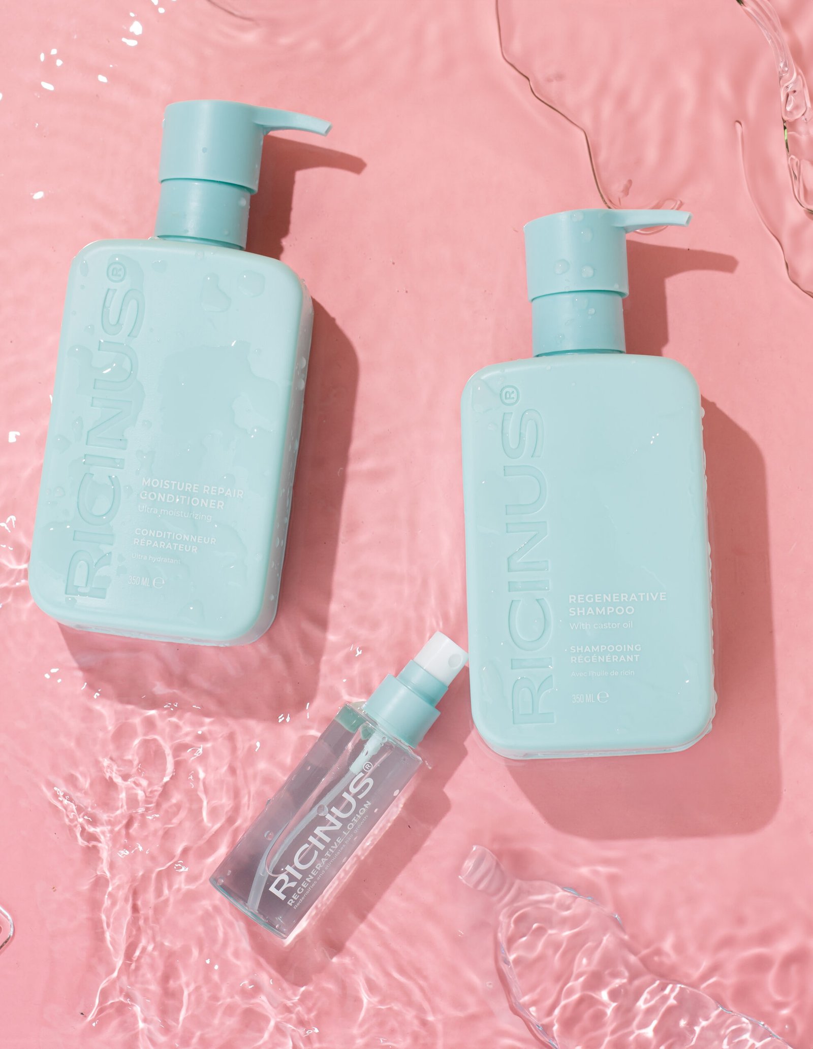 Drėkinamasis kondicionierius su ricinos aliejumi Ricinus